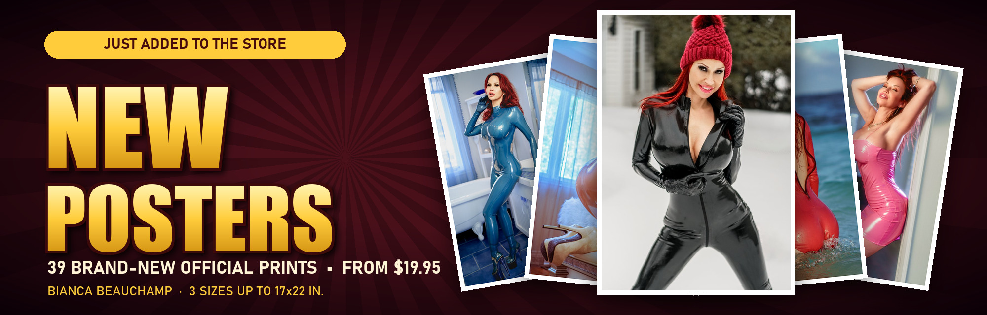 New posters: 39 brand-new official Bianca Beauchamp prints, from $19.95